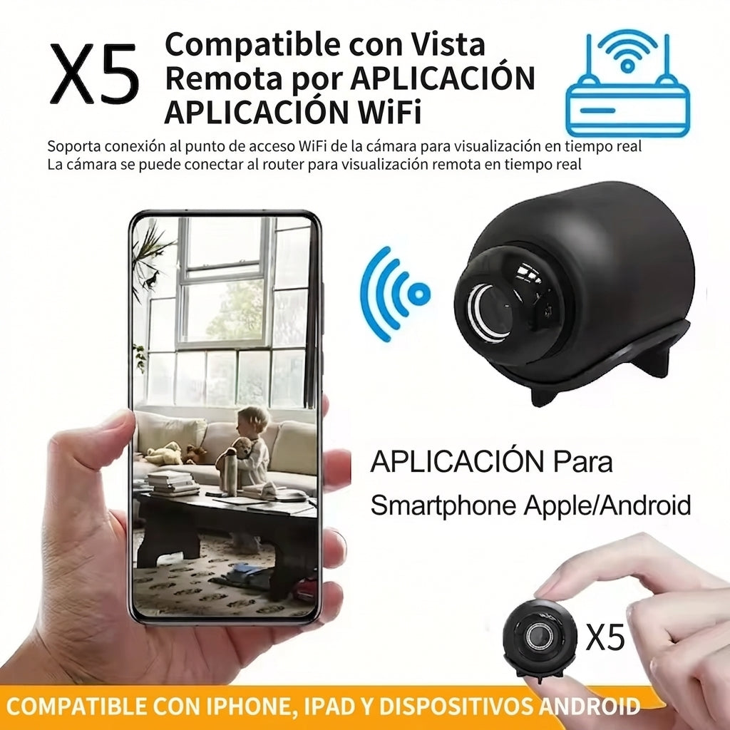 Mini Cámara Espía Seguridad X5, entérate de lo que ocurre en tu casa cuando tú no estás