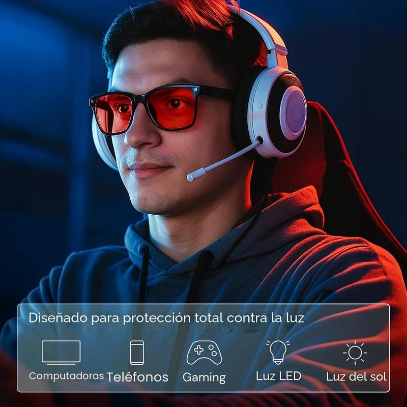 Lentes de protección visual, Bloquea la luz nociva de tus dispositivos